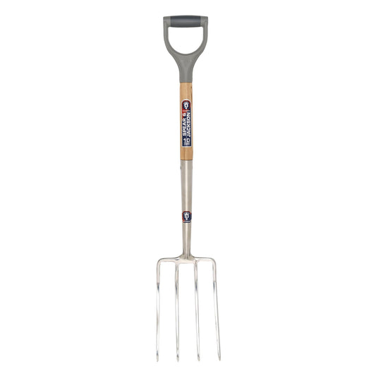 Spear & Jackson 1560SF Neverbend Stainless Digging Fork, Blue