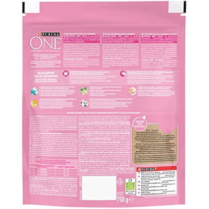 PURINA ONE Kitten Chicken Dry Cat Food 750g (Pack of 4)