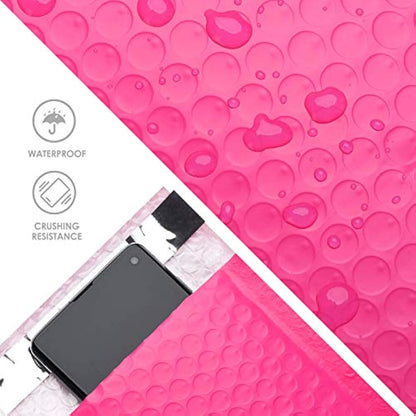 Switory Padded Envelopes A5 50pcs 6x10 in(15.3cmx22.9cm) Polythene Pink Bubble Mailers Small Bubble Envelopes Lined Poly Mailer Self-Seal for Packaging