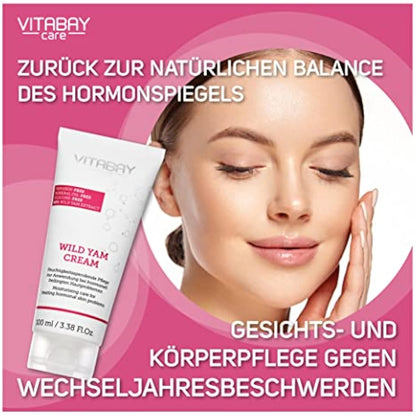 Wild Yams Cream extra strong 100ml - 80% yam root extract - 64% diosgenin - for hormone fluctuations