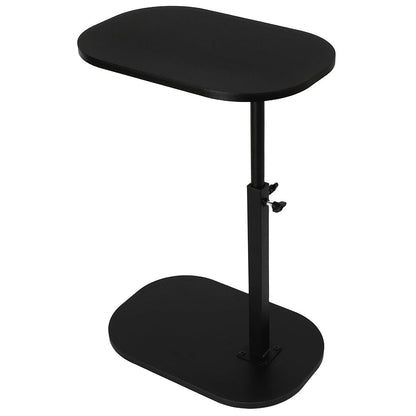 XUDREZ Adjustable C Shaped Side Table, 360°Swivel End Table, Living Sofa Table, Modern Small Coffee Table for Bed/Bathtub Black-Black