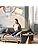 GyroVu Arc Floor Lamp for Living Room,Free Standing Lamp with Adjustable Lamp Head,3 Color Temperatures Tall Lamp with Foot Switch Arched Corner Lamp for Bedroom Office