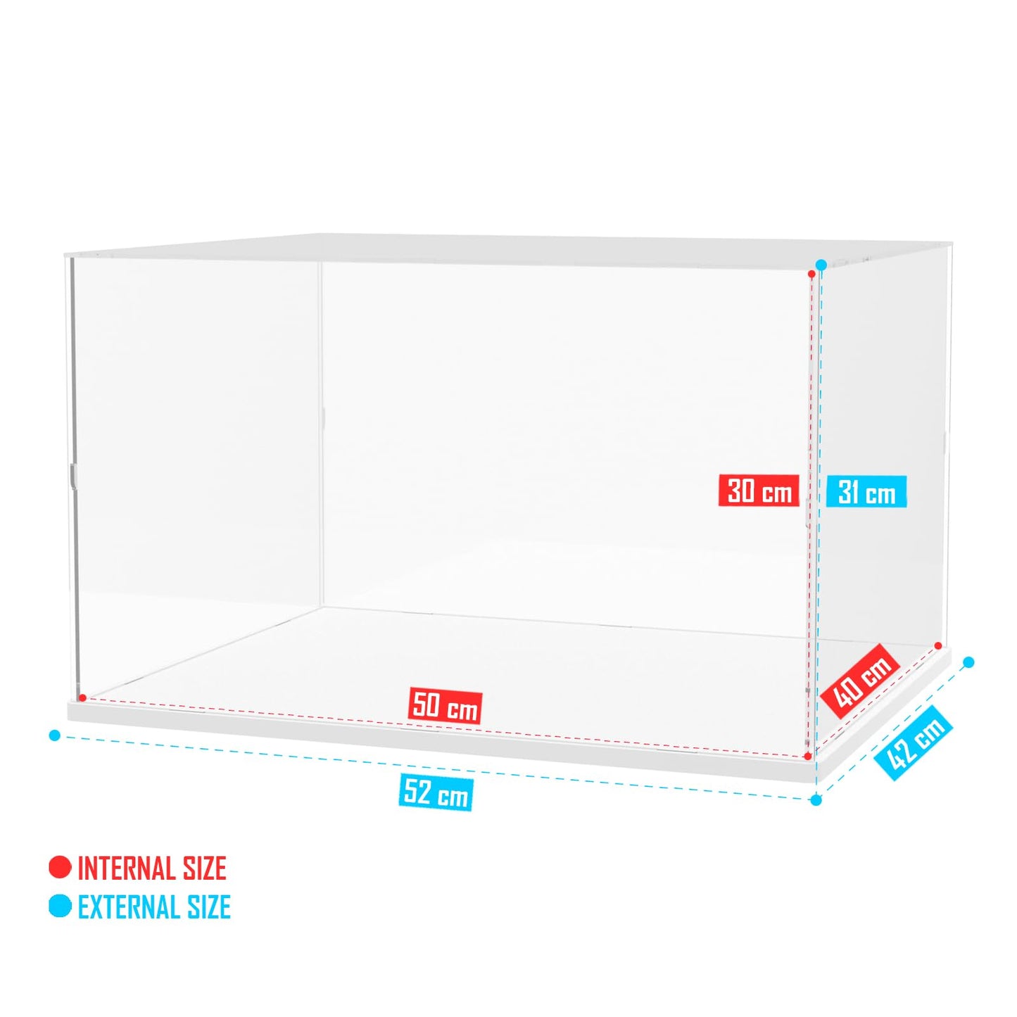 Nynelly Large Acrylic Display Case for Lego Home Alone House 21330 21338 75574 for Models Figures