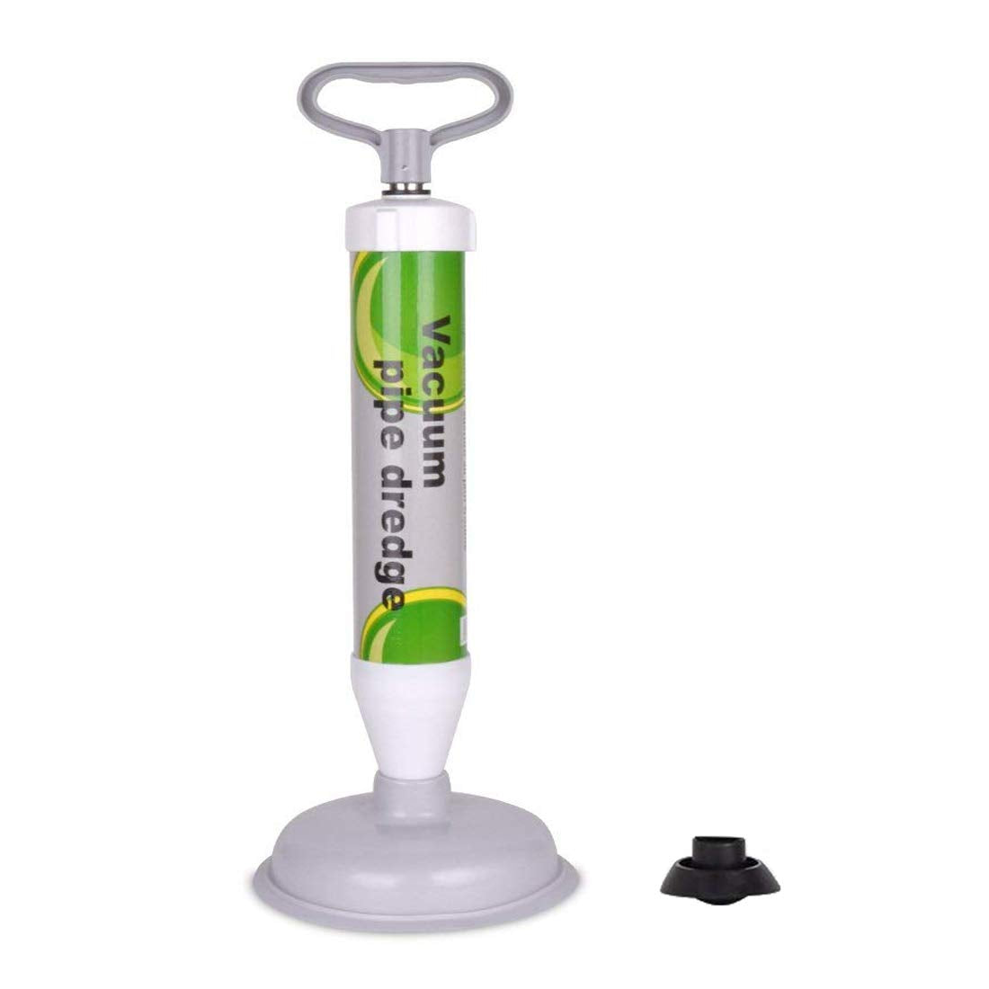 XREXS Drain Buster Toilet Air Plunger, Powerful Drain Plunger with 2 Suction Cups, Toilet Unblocker Vacuum Plunger, Suitable for Toilet (Large Suction