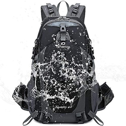 FENGDONG 40L Lightweight Waterproof Backpack for Hiking Camping Travel for Men and Women