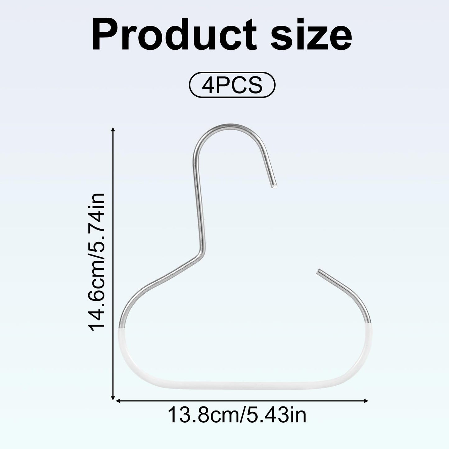 lasuroa 4pcs Hat Organizers, Durable Anti-Slip Baseball Hat Storage Hanger Practical Closet Accessories Suitable for Beanie Belt Tie Scarves Purse