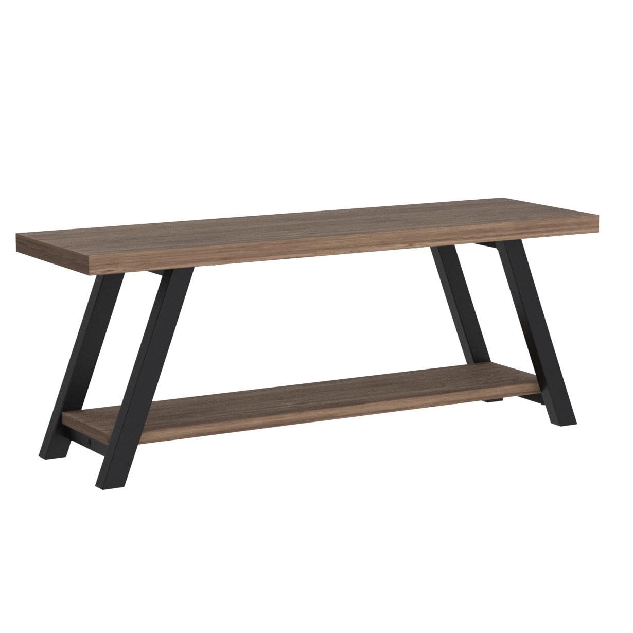 LVB Shoe Storage Bench Entryway Benches for Hallway 120cm Rustic Oak