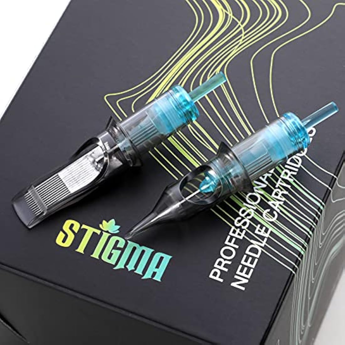 STIGMA 50Pcs Tattoo Cartridges Needles Disposable Mixed #10 Bugpin Round Liner Cartridge 3RL 5RL 7RL 9RL 11RL EN02B-50KIT-R