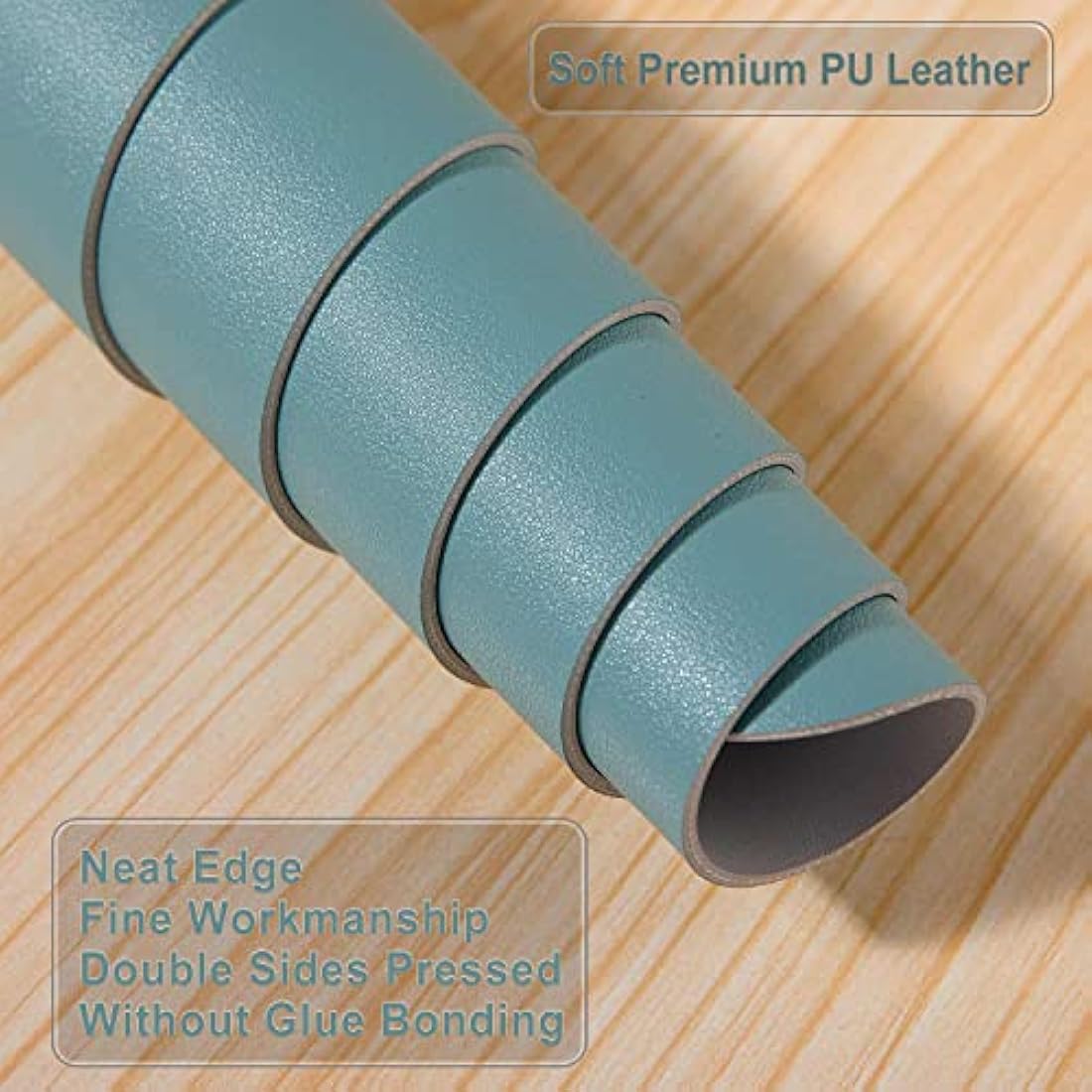 Desk Pad Large, Desk Mat, Extended Mouse Mat, Mouse Pad L, Desk Blotter, DOBAOJIA Laptop Pad Writing Pad for Office/Home, Dual-Side Use PU Leather Waterproof 31.5" X 15.7"(Greyish Green/Grey)