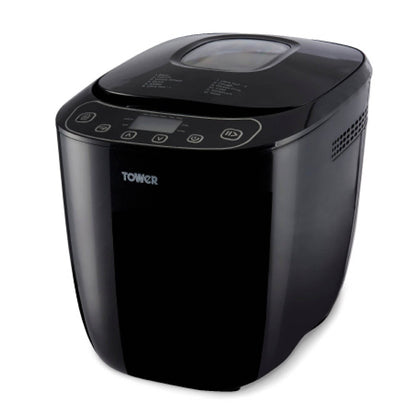 Tower T11003 2 lb Digital Bread Maker with 12 Automatic Programs, 13 Hours Delay Timer, 60 Minutes Keep Warm Function, Adjustable Crust Control,