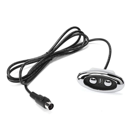 Hililand 2 Button Sofa Controller with LED Backlight USB Port, Lift Chair Power Recliner Hand Control Input 12-29V USB Output 5V-2A