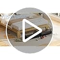 2 Pack Under Bed Storage with Wheels Lid 48L Rolling Metal Frame Underbed Containers Clear Window Storage Bag Box Organization Home Bedroom Organizer Drawer Bin for Clothes Shoes Toys Blankets Black