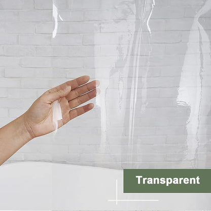 Lkw Ogechi Transparent Shower Curtain Thick Extra Wide 180cm-300cm, 200cm Drop PVC Bath Curtain, 300X200cm Quick-drying Clear Shower Curtain