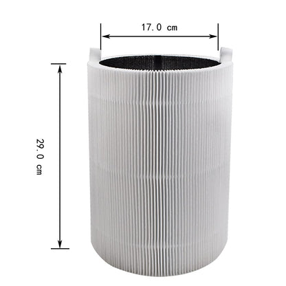 Fre.Filtor 2-pcs Replacement Carbon HEPA Filters & 2-pcs Fabric Pre-Filter for Blueair Blue Pure 411 / Blue 3210 / Joy S Air Purifiers