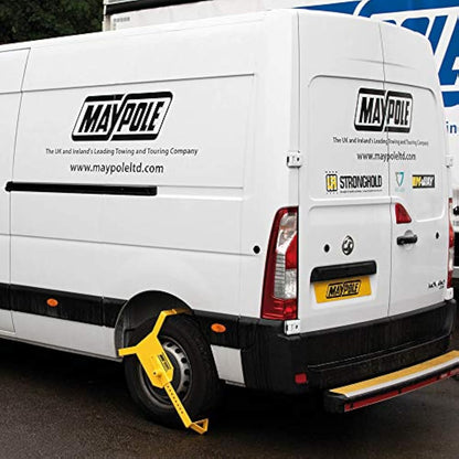 Maypole 10"-16" Heavy Duty Wheel Clamp Suitable for Tyre Sizes 135 mm to 215 mm, Diameter 450 mm to 700 mm