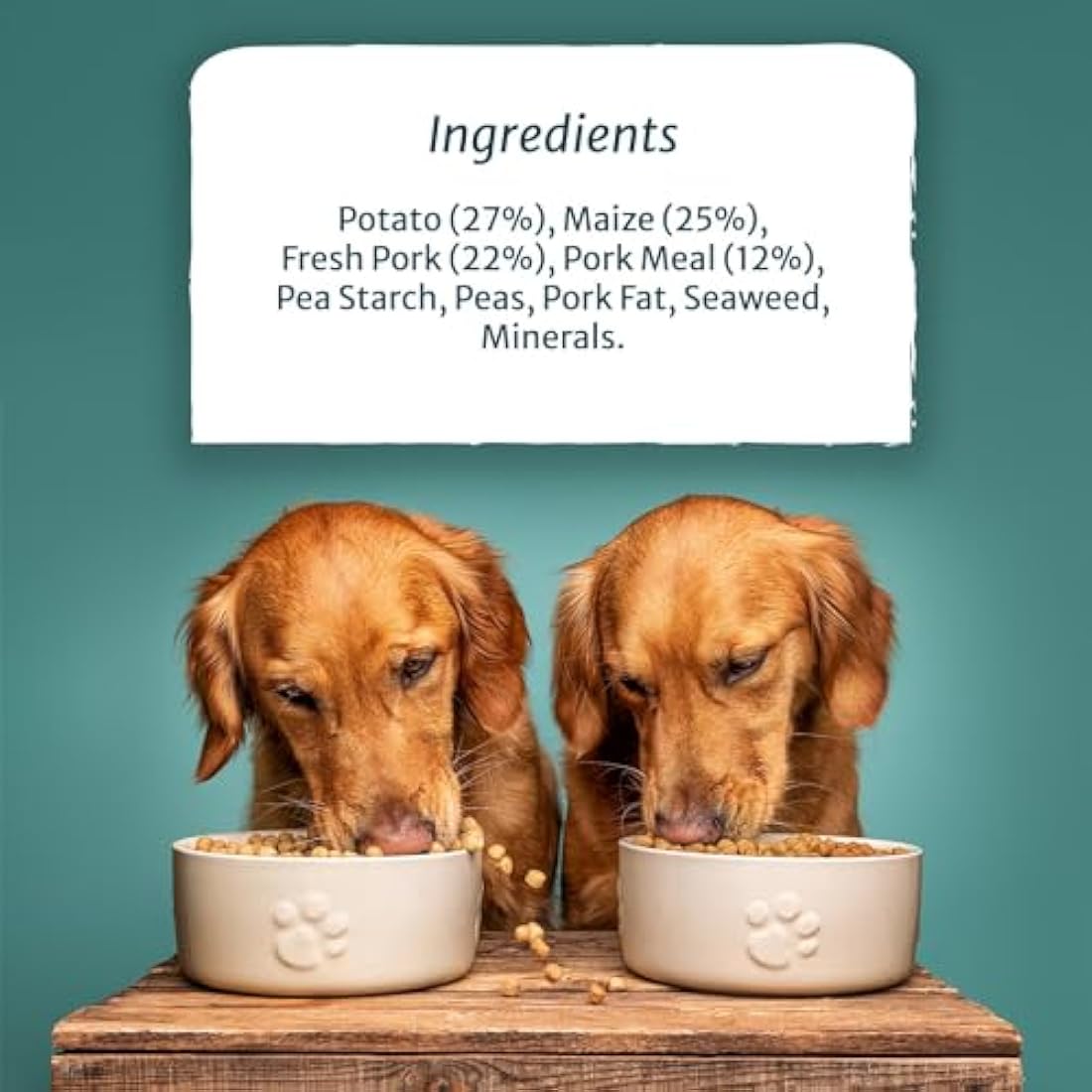 Burns Pet Nutrition Hypoallergenic Complete Dry Dog Food Adult and Senior Dog Sensitive with Pork and Potato 12 kg