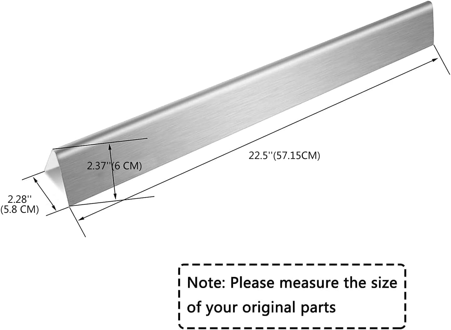 GFTIME 7508 Burner & Flavorizer Bars 7537 stainless steel Replacement for Weber Spirit E310 E320 (2007-2012 with SIDE burner knobs), Spirit 700, Weber