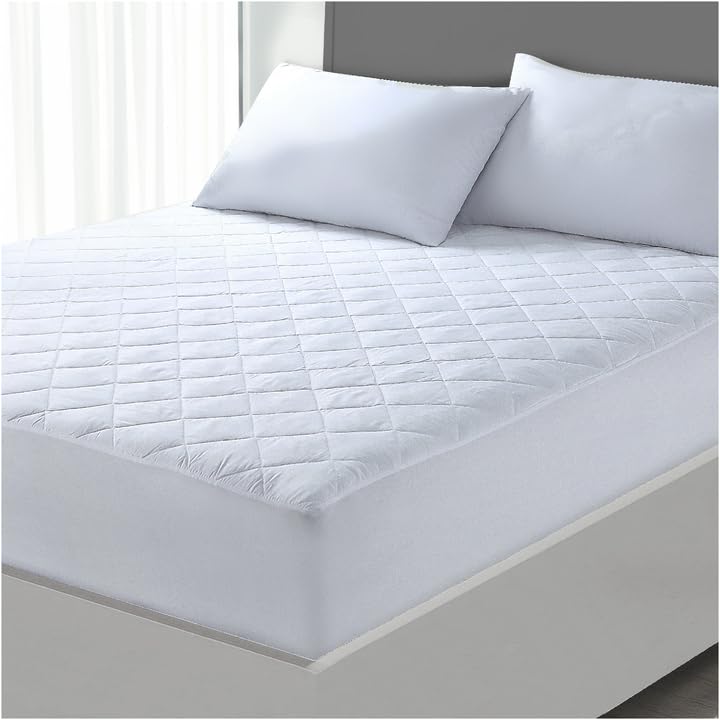 Mattress Protector 180 x 200 cm Quilted – Pocket up to 40 cm with Elastic All Around – Mattress Protector 180 x 200 cm – Oeko-tex and Breathable