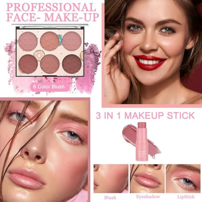 Make up Set, Ruicen Makeup Kit for Women and Teenages, Makeup Set Full Kit, Make up Sets Includes Foundation 40 Color Eyeshadow Microblading Eyebrow Pen etc Cosmetic Make Up Starter Kit