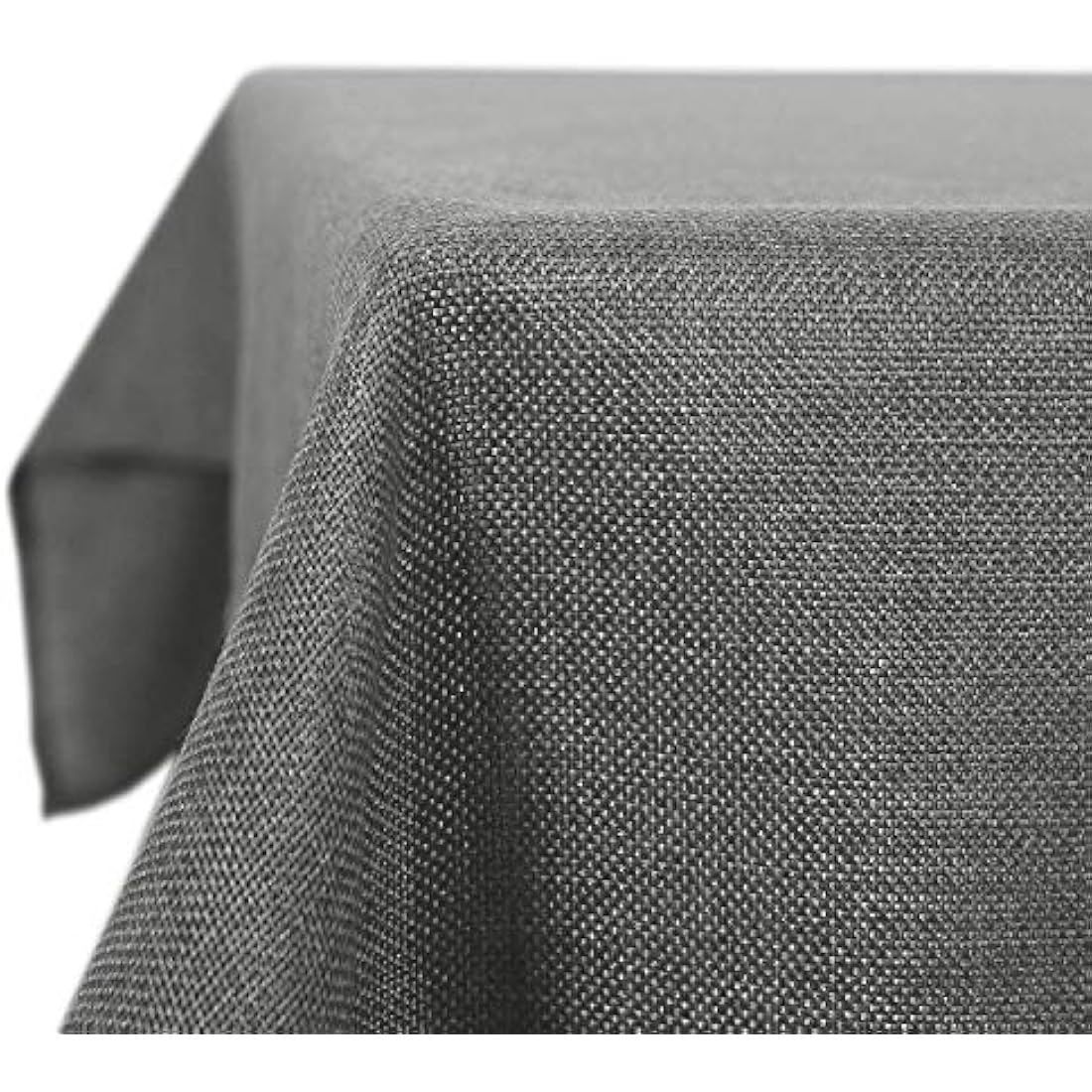 Deconovo Faux Linen Square Water Resistant Table Cloth for Dinning Table 59x59in(150x150cm) Grey