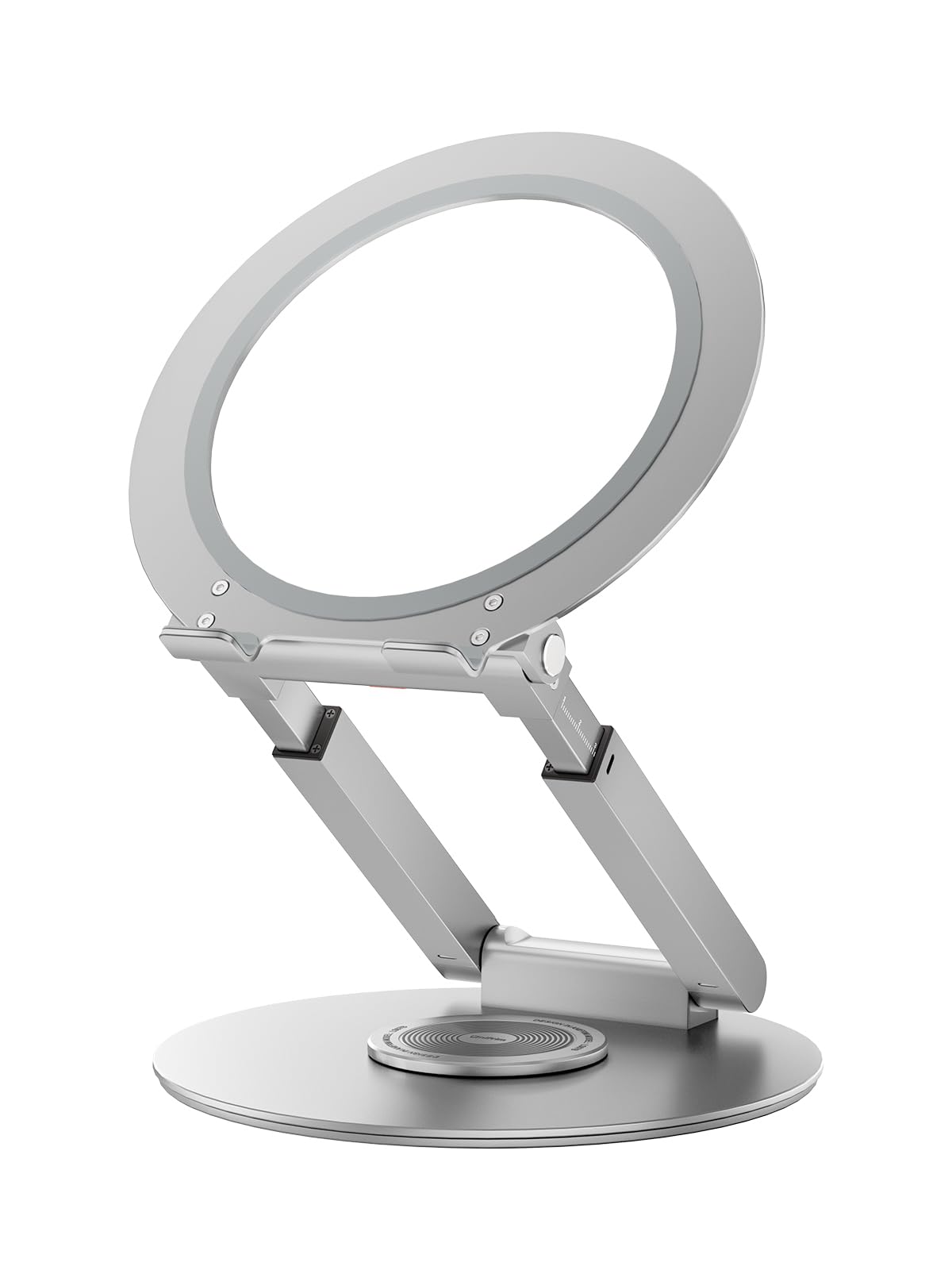 Anifrim Telescopic Laptop Stand, 360 Rotating Computer Stand Adjustable Height Swivel Pull Out Design Ergonomic Latptop Riser Standing Desk Converter