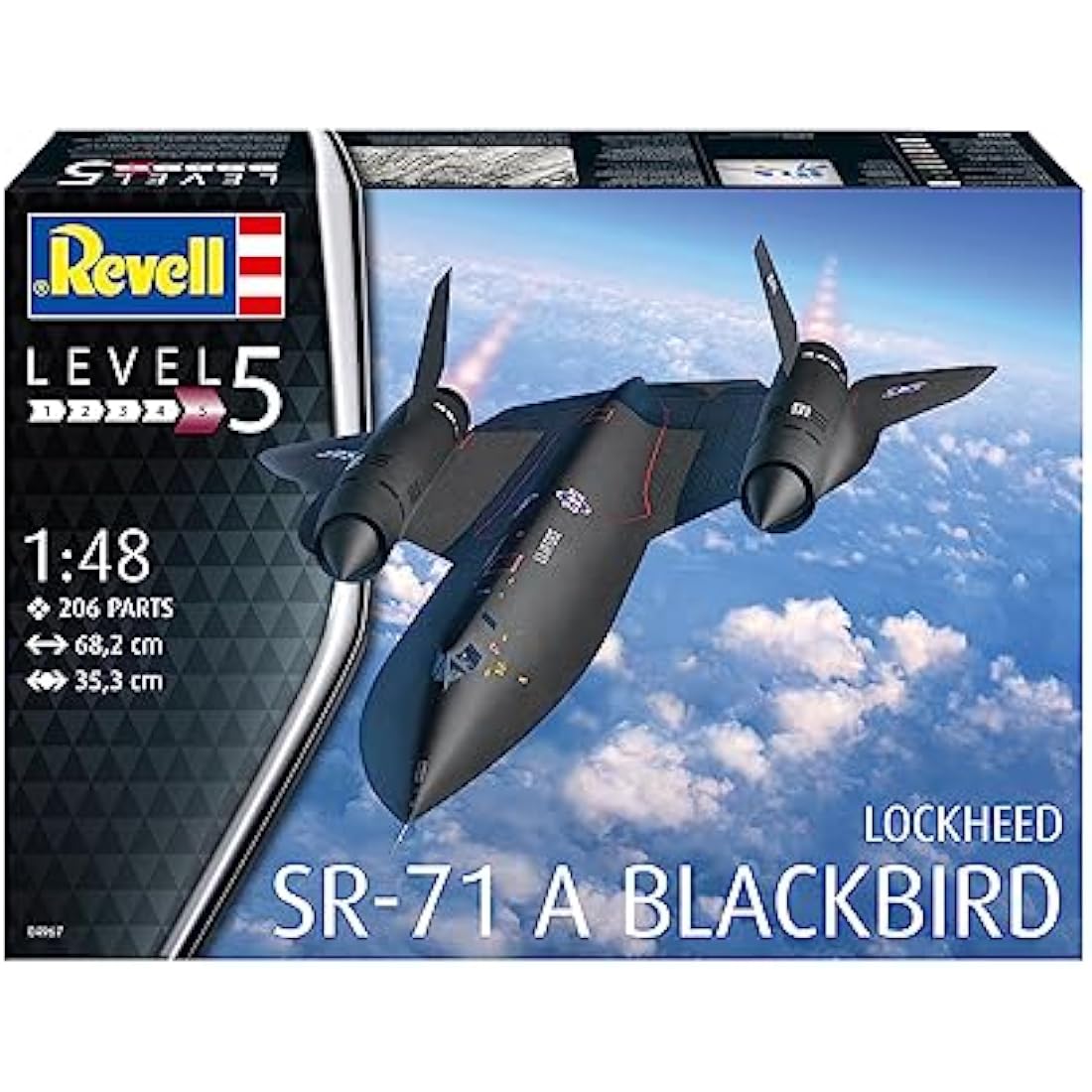Revell 04967 Lockheed SR-71 A Blackbird 1:48 Scale Unbuilt/Unpainted Plastic Model Kit