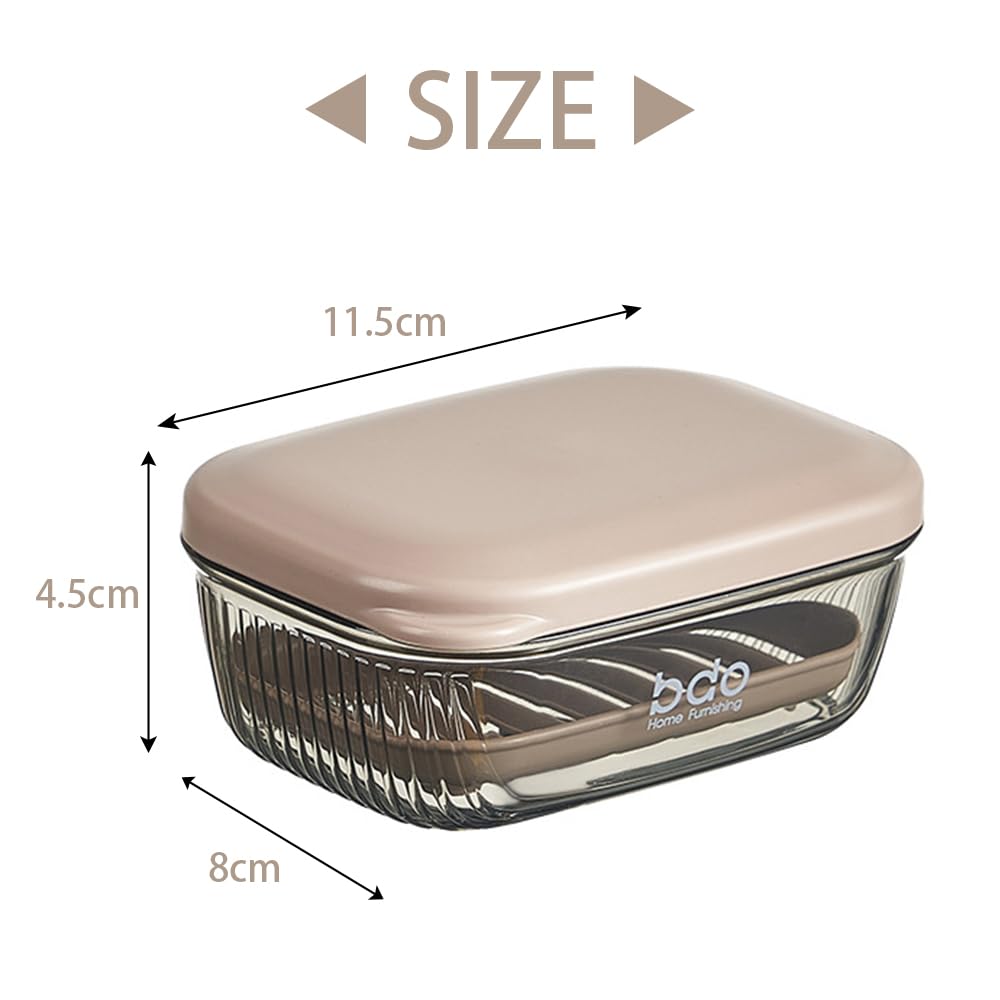 Travel Soap Case,Soap Holder,Soap Box with Lid Portable Soap Case,Sealed With Cover, Waterproof and Moisture-Proof for Traveling, Camping, Outdoor