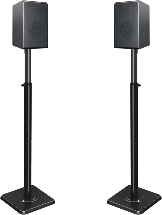 Mounting Dream Speaker Stands Height-Adjustable for Satellites up to 5 kg, Set of 2 Floor Stands