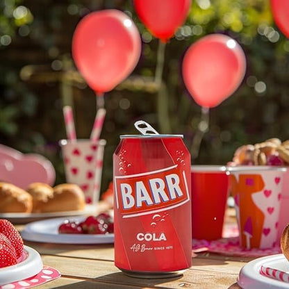 BARR since 1875, Classic Cola, 24 pack Fizzy Drink Cans, Low Sugar, 24 x 330 ml