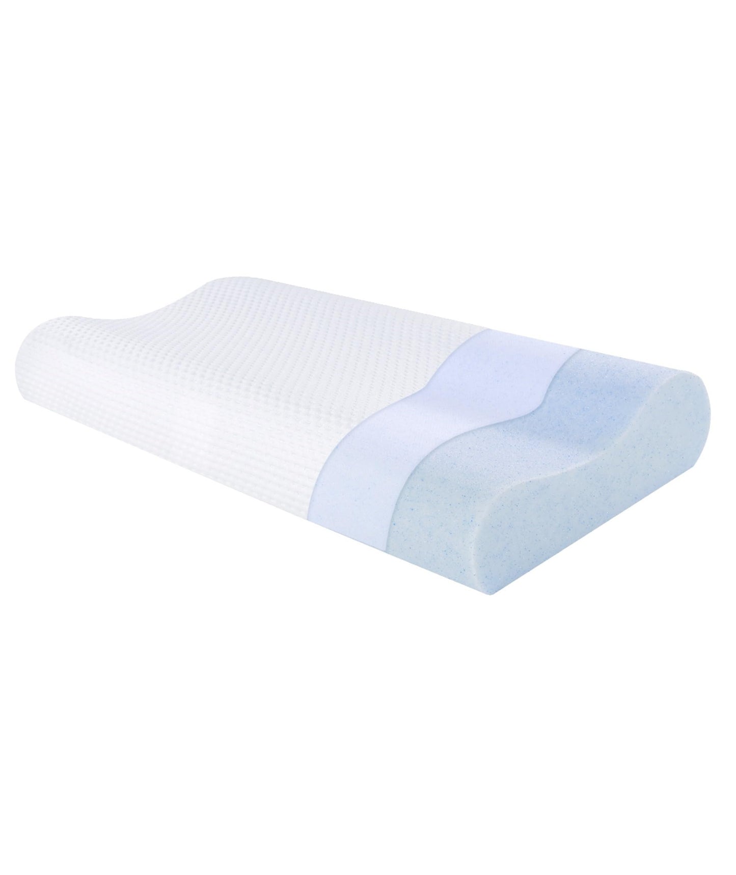 SUQ I OME Slim Sleeper-Gel Thin Memory Foam Pillow for Sleeping,Contour Thin & Low Cervical Profile,for Neck Pain, Stomacher
