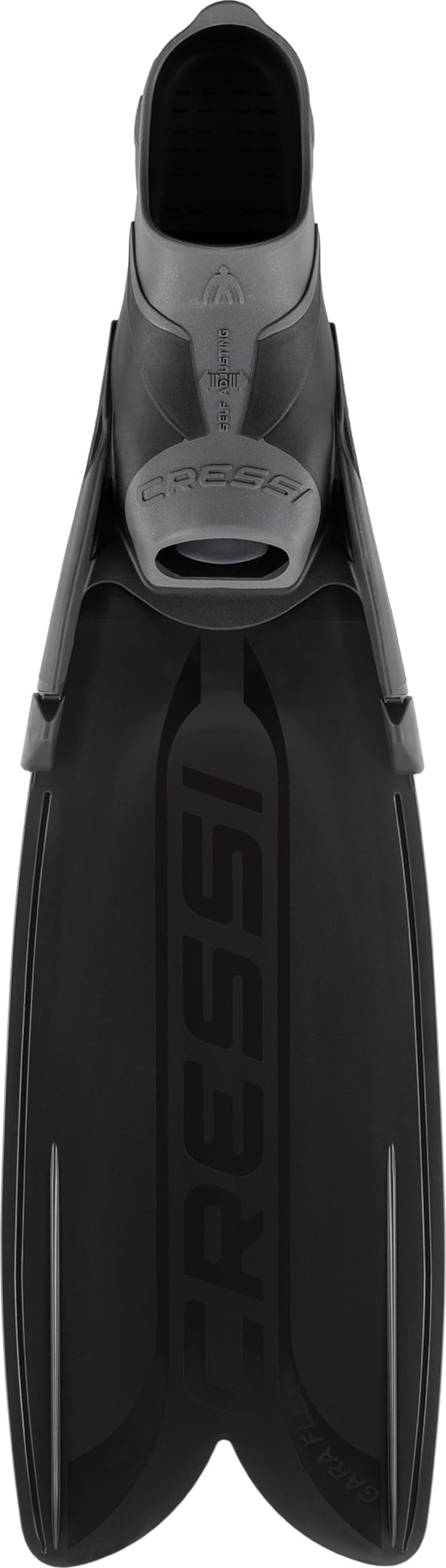 CRESSI Gara Turbo Flex Fins Black 42/43 - Unisex Lightweight Reactive High Performance Fins Gara System with Interchangeable Blades for Diving, Apnea,