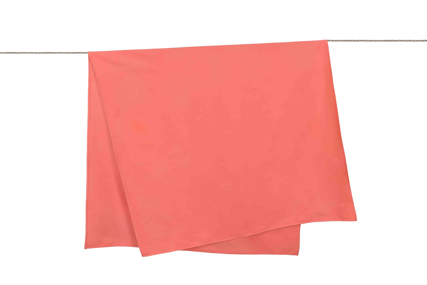 Sleepdown Plain Large Beach Towel Soft Microfiber Absorbent Swimming Pool Travel Camping Bath Sauna Gym Yoga with Bag - Coral - (160 x 90cm)