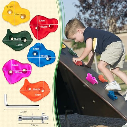 Trymaker Rock Climbing Holds,Climbing Wall for Kids,Climbing Set for Adult Indoor and Outdoor
