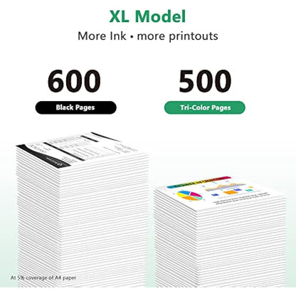 LIFOR 540XL 541XL Twin Pack Replacement for Canon 540 and 541 Ink Cartridges 540 541 PG-540XL Black CL-541XL Colour for Canon Pixma TS5150 TS5151 MG3650 MG3650S MG3600 MG4250 MX475 Packing May Vary