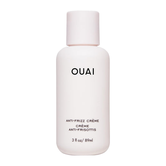 OUAI Anti Frizz Cream Travel Size - Moisturizing Hair Cream with Frizz Control & Heat Protection - Provides Hydration with Jackfruit & Beetroot