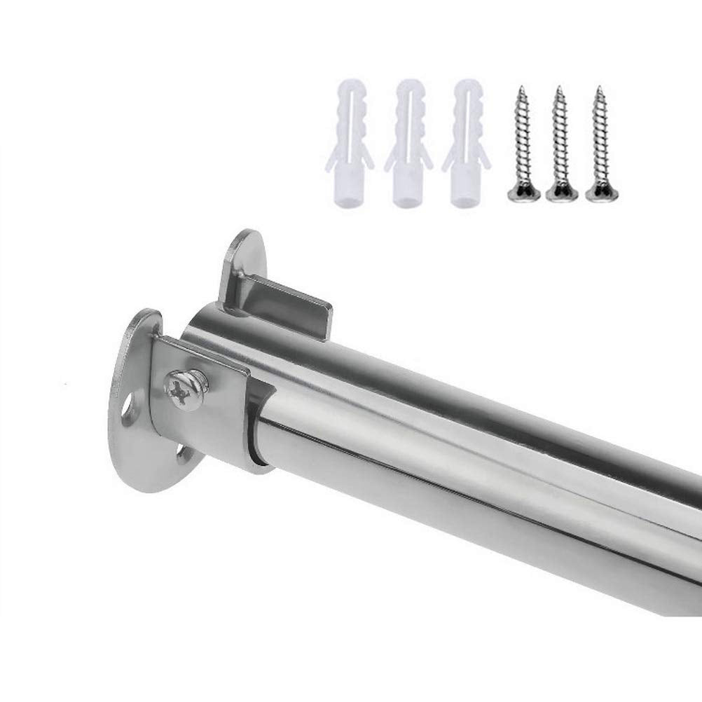 2 Pack Stainless Steel Closet Rod Brackets 28Mm Pole Sockets