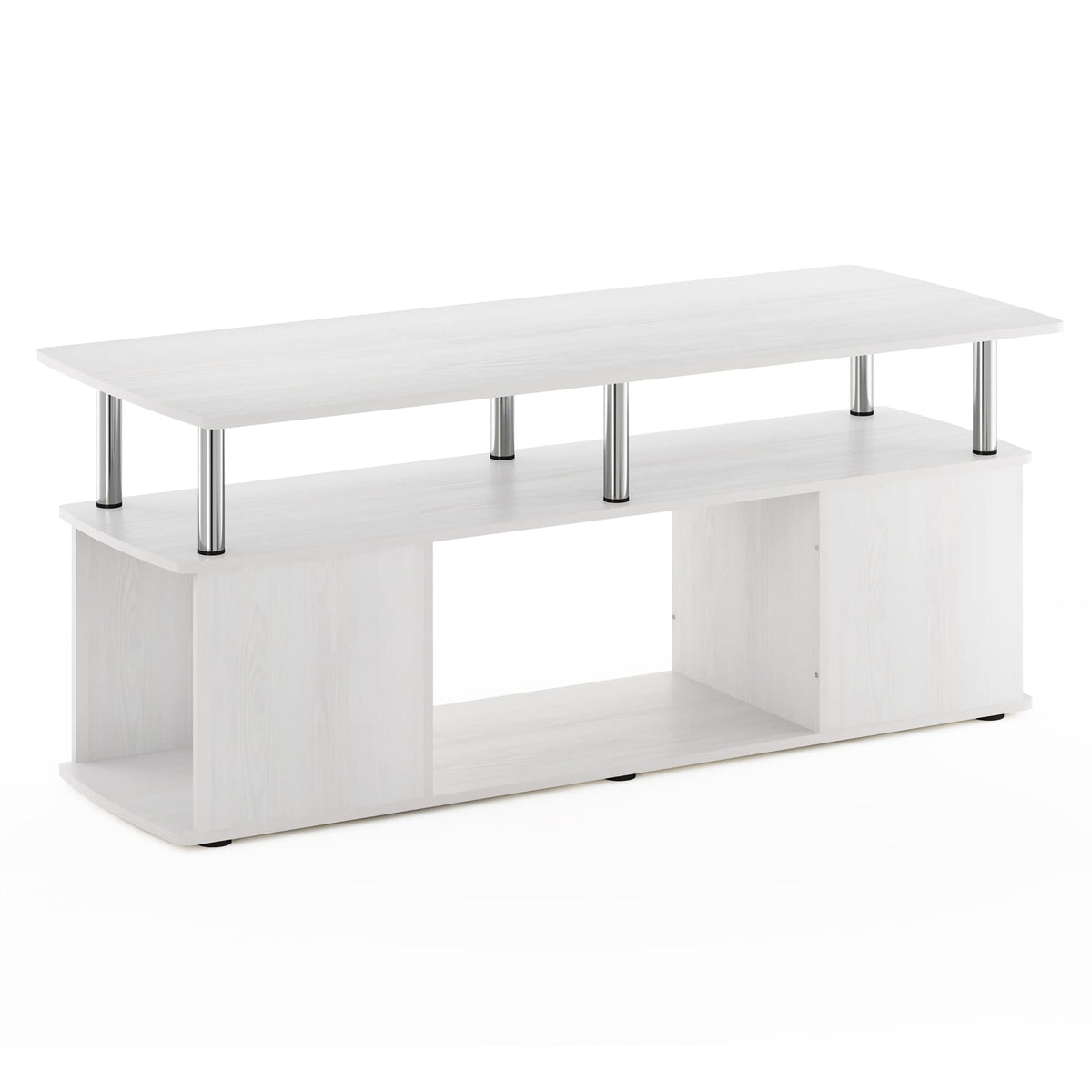 Furinno JAYA TV Stand, Entertainment Center, TV Console for TV up to 50 Inch with Open Storage Compartment, for Living Room, Bedroom