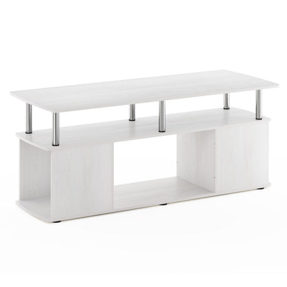 Furinno JAYA TV Stand, Entertainment Center, TV Console for TV up to 50 Inch with Open Storage Compartment, for Living Room, Bedroom