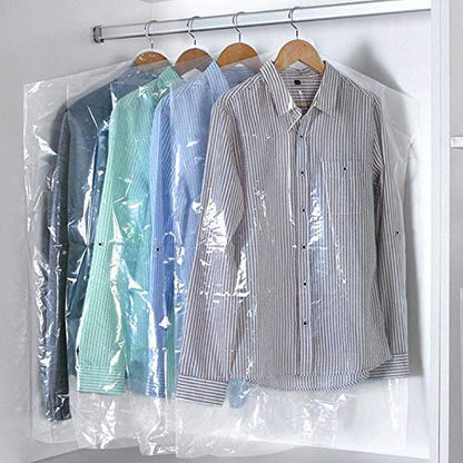 Uk Store 247 Plastics Polythene Garment Clothes Covers Dry Cleaner Bags 24" x 38" / 609mm x 965mm -100 Gauge Pack of 20