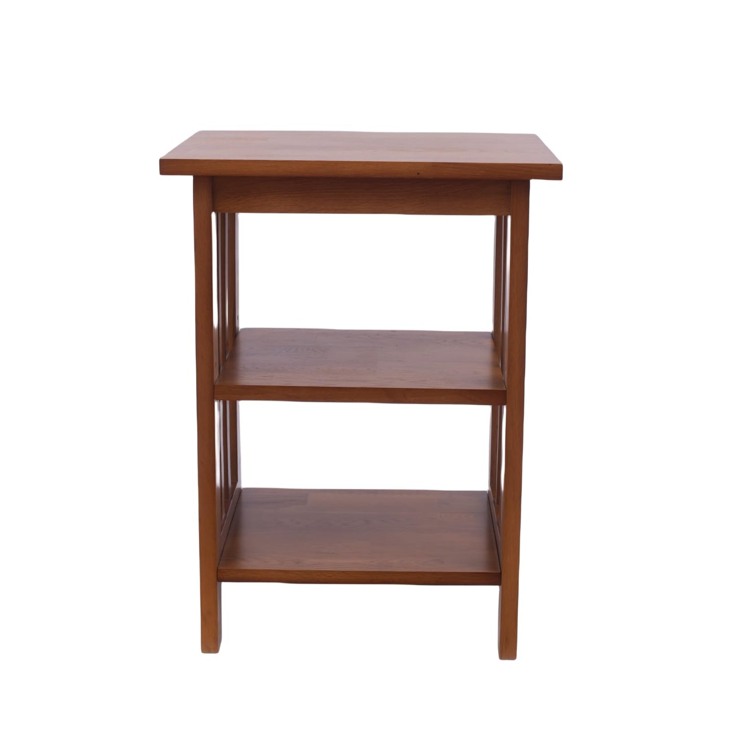 Kemtpase 3-Tier Side End Table Oak Wooden Small Bedside Table Slim Narrow Nightstand Small Spaces for Living Room, Bedroom