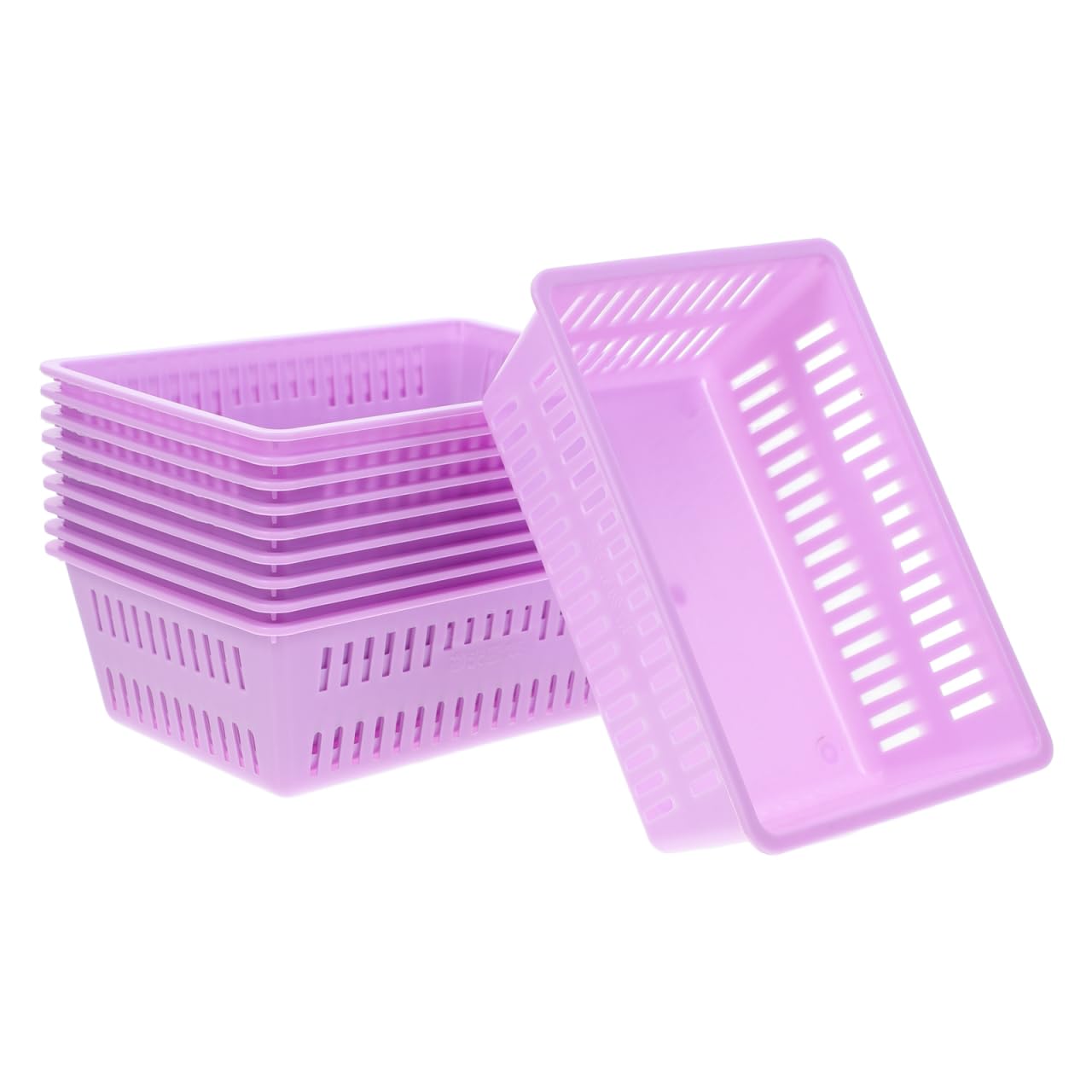 Cabilock 10 Pack Arcade Coin Baskets, 6.3 Inch Purple Plastic Token Trays for Game Centres, Prize Counters and Amusement Arcades