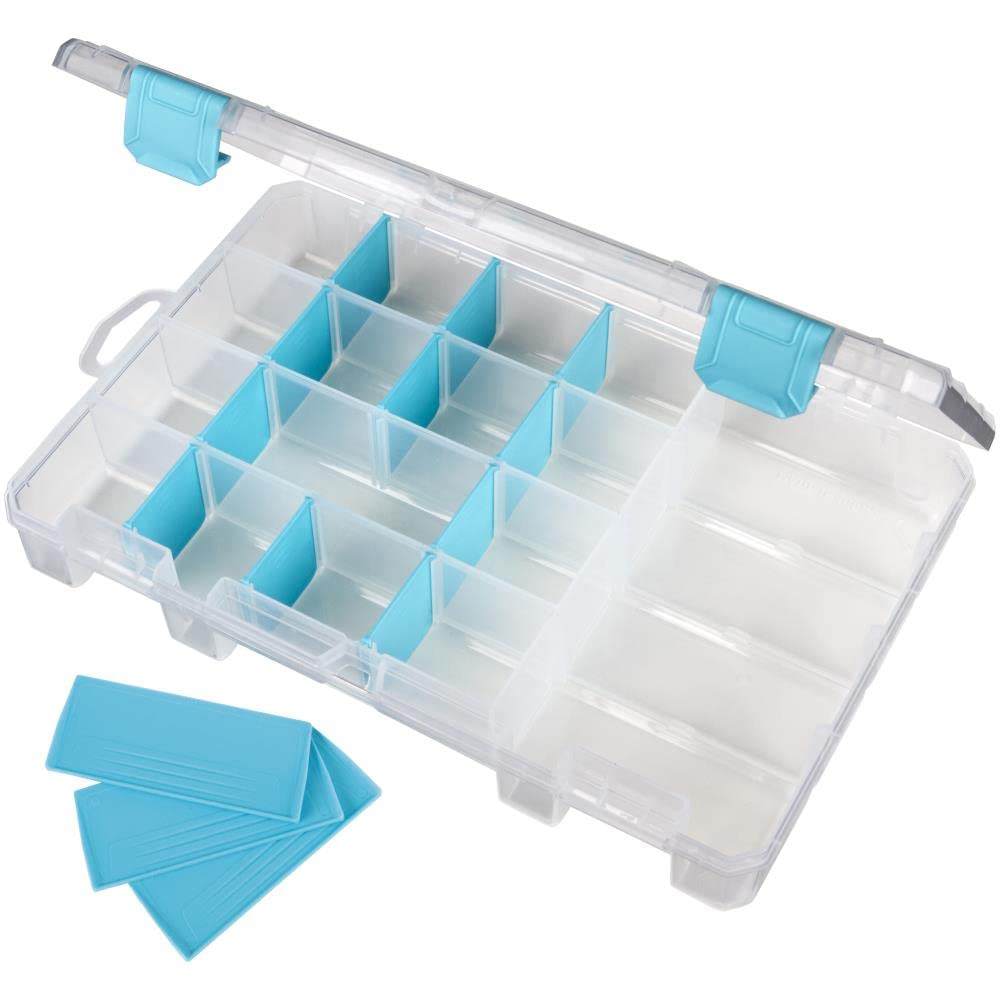 ArtBin 6944AG Medium Anti-Tarnish Box with Removable Dividers, Jewelry & Craft Organizer, [1] Plastic Storage Case with Anti-Tarnish Technology