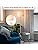 Floor Lamps for Living Room, Farmhouse Standing Lamp with Linen Lampshade Reading Standing Lamp for Living Room, Tall Pole Lamp for Bedroom/Family/Office (White)