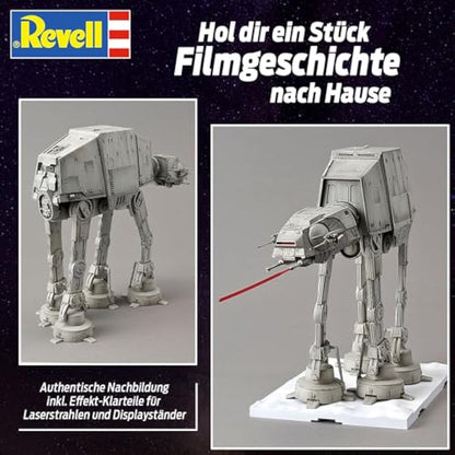 Revell 01205 AT-AT Bandai (Click System) 1:144 Scale Unbuilt, Pre-coloured, Click-Together (Non-Glue), Plastic Model Kit