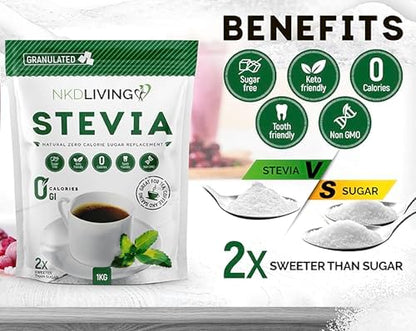 NKD Living Stevia Sweetener granules - 1kg