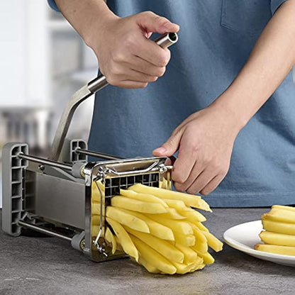 Chip Cutter Machine, Sopito Professional Stainless Steel Potato Chipper for French Fries Cutters with 1/2 Inch Blades for Home and Commercial Use