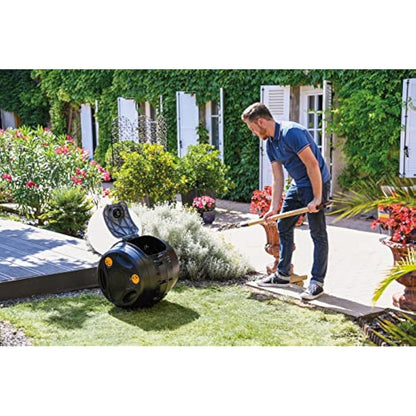 HOZELOCK - Easymix 2-in-1 Composter: Rotating Composter with 100 Litre Capacity. Mixing 3x Faster than Standard Composters (8 Weeks), Compost Juice Collection Container [4001 0000]