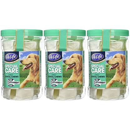 Special Care Spearmint Flavour Daily Dental Chews for Dogs, For Healthier Gums, Whiter Teeth & Fresher Breath, Help Reduce Tartar Build Up (36 Chews)