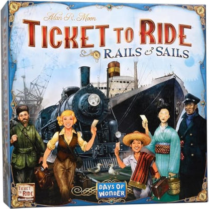 Days of Wonder | Ticket to Ride Rails and Sails | Board Game | Ages 10+ | 2-5 players | 60-120 Minutes Playing Time