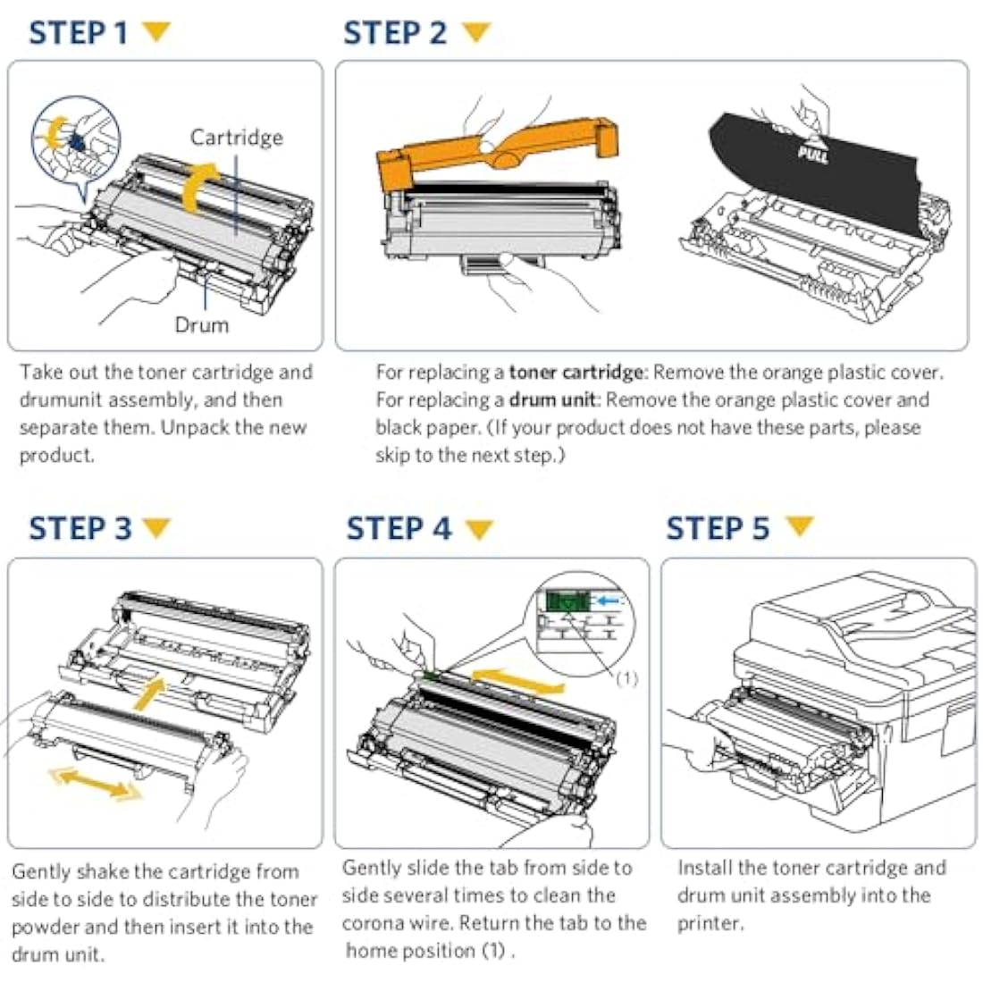SMARTOMI Replacement DR2400 DR-2400 Drum Unit and TN2420 Black Toner Cartridge for Brother MFC L2710dw MFC-L2710dw HL-L2370dn L2370DN DCP L2710DW L2310D HL-L2310D L2350DW L2370DW(2K+1D)